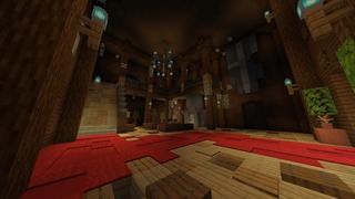 Screenshot of the Minecraft Bedrock Marketplace product Demon Mansion Escape Rooms created by Giggle Block Studios.