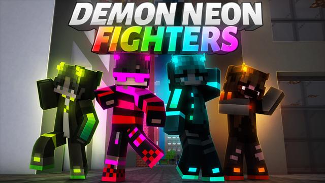 Thumbnail of the Minecraft Bedrock Marketplace product Demon Neon Fighters created by Giggle Block Studios.