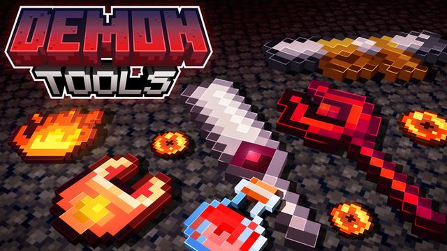 Thumbnail of the Minecraft Bedrock Marketplace product Demon Tools created by Giggle Block Studios.