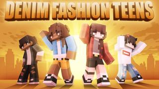 Thumbnail of the Minecraft Bedrock Marketplace product Denim Fashion Teens created by Giggle Block Studios.
