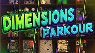 Thumbnail of the Minecraft Bedrock Marketplace product Dimensions Parkour created by Giggle Block Studios.