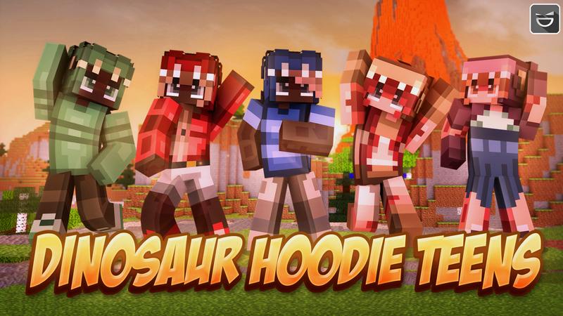 Dinosaur Hoodie Teens by Giggle Block Studios | CHUNK - Minecraft ...