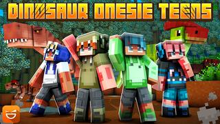 Thumbnail of the Minecraft Bedrock Marketplace product Dinosaur Onesie Teens created by Giggle Block Studios.