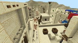 Screenshot of the Minecraft Bedrock Marketplace product Egyptian Raid Spawn created by Giggle Block Studios.