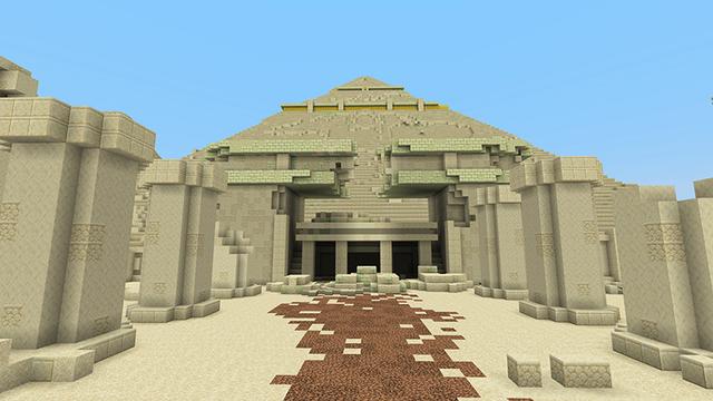 Screenshot of the Minecraft Bedrock Marketplace product Egyptian Raid Spawn created by Giggle Block Studios.
