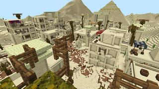 Screenshot of the Minecraft Bedrock Marketplace product Egyptian Raid Spawn created by Giggle Block Studios.