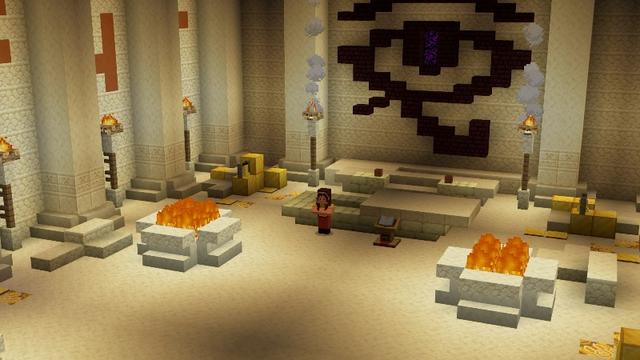 Screenshot of the Minecraft Bedrock Marketplace product Egyptian Rush created by Giggle Block Studios.