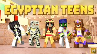 Thumbnail of the Minecraft Bedrock Marketplace product Egyptian Teens created by Giggle Block Studios.