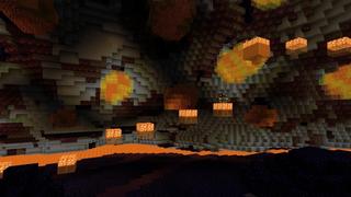 Screenshot of the Minecraft Bedrock Marketplace product Escape Extreme Volcano Parkour created by Giggle Block Studios.