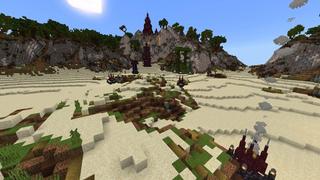Screenshot of the Minecraft Bedrock Marketplace product Evil Volcano created by Giggle Block Studios.