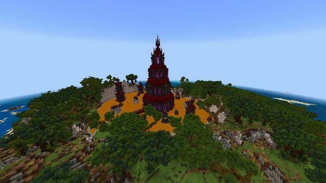Screenshot of the Minecraft Bedrock Marketplace product Evil Volcano created by Giggle Block Studios.