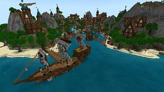 Screenshot of the Minecraft Bedrock Marketplace product Far Away Place created by Giggle Block Studios.