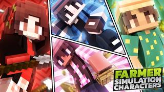 Thumbnail of the Minecraft Bedrock Marketplace product Farmer Simulation Characters created by Giggle Block Studios.