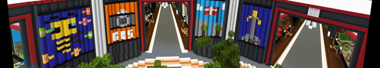 Panorama of the Minecraft Bedrock Marketplace product Find Da Button: Bad Dad Jokes! created by Giggle Block Studios.