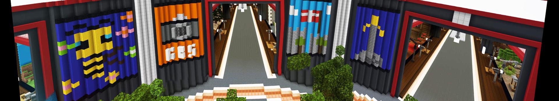 Panorama of the Minecraft Bedrock Marketplace product Find Da Button: Bad Dad Jokes! created by Giggle Block Studios.