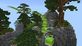 Screenshot of the Minecraft Bedrock Marketplace product Floating Island Parkour created by Giggle Block Studios.