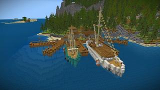 Screenshot of the Minecraft Bedrock Marketplace product Fractured Survival created by Giggle Block Studios.