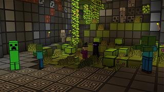 Screenshot of the Minecraft Bedrock Marketplace product Frameworks created by Giggle Block Studios.