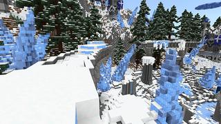 Screenshot of the Minecraft Bedrock Marketplace product Frostbite Island created by Giggle Block Studios.