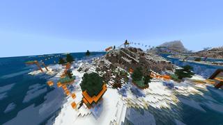Screenshot of the Minecraft Bedrock Marketplace product Frosted Parkour created by Giggle Block Studios.
