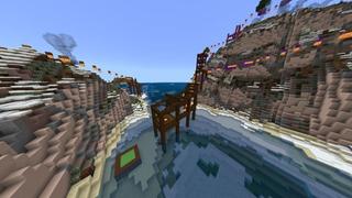 Screenshot of the Minecraft Bedrock Marketplace product Frosted Parkour created by Giggle Block Studios.