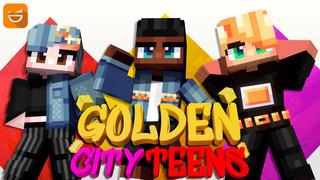 Thumbnail of the Minecraft Bedrock Marketplace product Golden City Teens created by Giggle Block Studios.