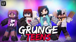 Thumbnail of the Minecraft Bedrock Marketplace product Grunge Teens created by Giggle Block Studios.