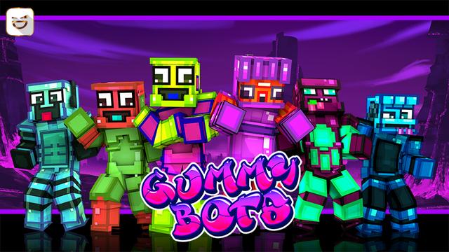 Thumbnail of the Minecraft Bedrock Marketplace product Gummy Bots created by Giggle Block Studios.
