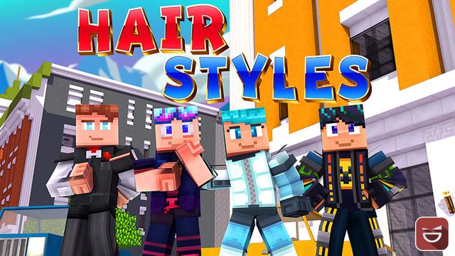 Thumbnail of the Minecraft Bedrock Marketplace product Hair Styles created by Giggle Block Studios.