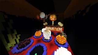Screenshot of the Minecraft Bedrock Marketplace product Halloween Find Da Button created by Giggle Block Studios.