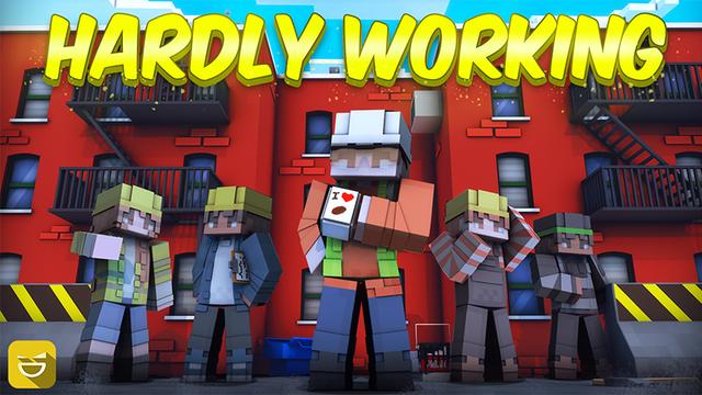 Thumbnail of the Minecraft Bedrock Marketplace product Hardly Working created by Giggle Block Studios.