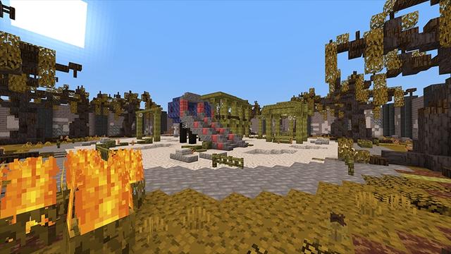 Screenshot of the Minecraft Bedrock Marketplace product Heatwave created by Giggle Block Studios.