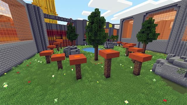 Screenshot of the Minecraft Bedrock Marketplace product Hexagon Parkour created by Giggle Block Studios.