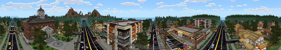 Panorama of the Minecraft Bedrock Marketplace product Hide & Seek Furniture created by Giggle Block Studios.
