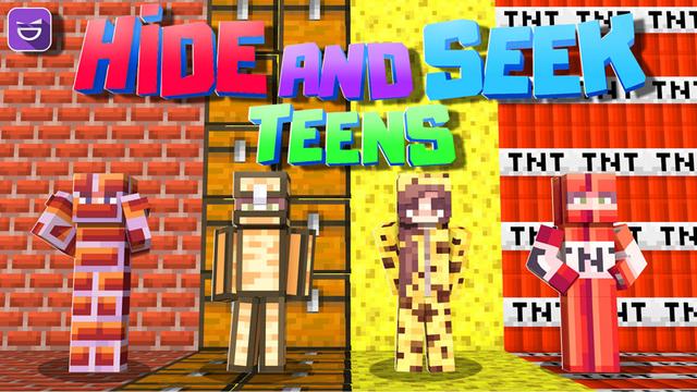 Thumbnail of the Minecraft Bedrock Marketplace product Hide and Seek Teens created by Giggle Block Studios.