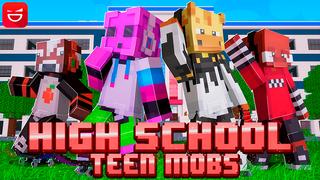 Thumbnail of the Minecraft Bedrock Marketplace product High School Teen Mobs created by Giggle Block Studios.