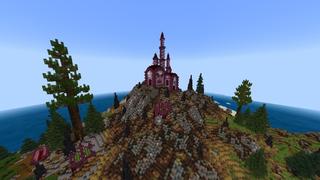 Screenshot of the Minecraft Bedrock Marketplace product Hillside Castle created by Giggle Block Studios.