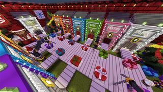 Screenshot of the Minecraft Bedrock Marketplace product Holiday Droppers created by Giggle Block Studios.