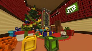 Screenshot of the Minecraft Bedrock Marketplace product Holiday Find Da Button created by Giggle Block Studios.