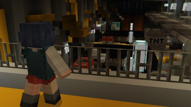 Screenshot of the Minecraft Bedrock Marketplace product HUGE TNT created by Giggle Block Studios.