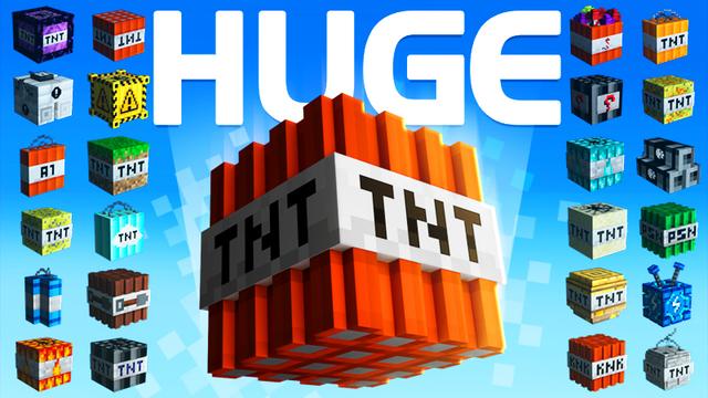 Thumbnail of the Minecraft Bedrock Marketplace product HUGE TNT created by Giggle Block Studios.