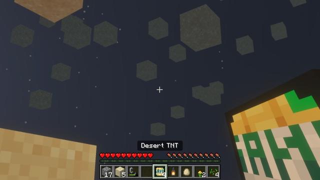Screenshot of the Minecraft Bedrock Marketplace product Humungous TNT created by Giggle Block Studios.