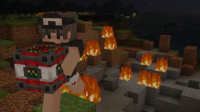 Screenshot of the Minecraft Bedrock Marketplace product Humungous TNT created by Giggle Block Studios.
