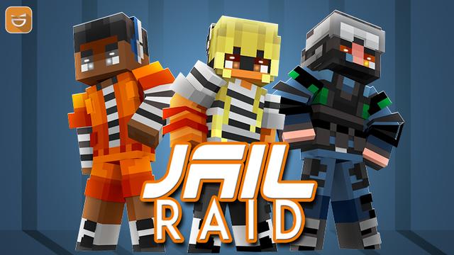 Thumbnail of the Minecraft Bedrock Marketplace product Jail Raid created by Giggle Block Studios.