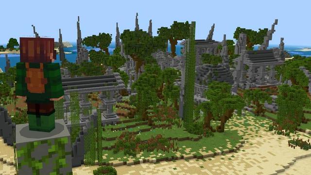 Screenshot of the Minecraft Bedrock Marketplace product Jungle Movement+ created by Giggle Block Studios.