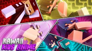 Thumbnail of the Minecraft Bedrock Marketplace product Kawaii Kids Anime created by Giggle Block Studios.