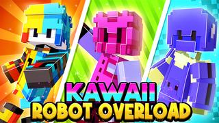 Thumbnail of the Minecraft Bedrock Marketplace product Kawaii Robot Overload created by Giggle Block Studios.