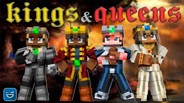 Thumbnail of the Minecraft Bedrock Marketplace product Kings & Queens created by Giggle Block Studios.