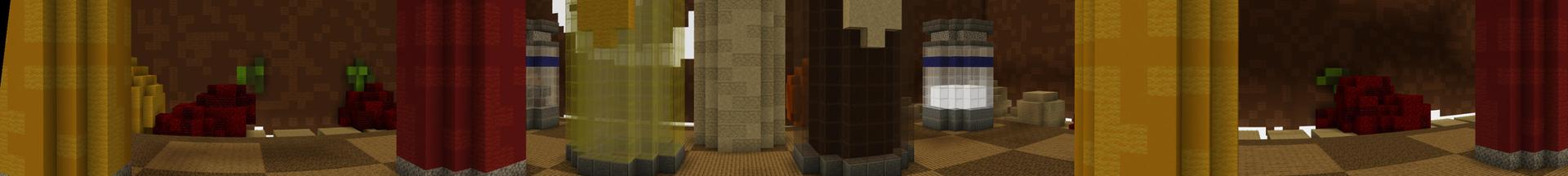 Panorama of the Minecraft Bedrock Marketplace product Kitchen Find Da Button created by Giggle Block Studios.