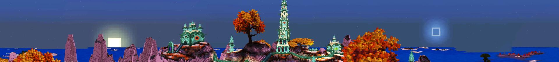 Panorama of the Minecraft Bedrock Marketplace product Lost Island created by Giggle Block Studios.